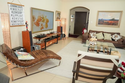 Inside the spacious DSO villa Stevi Lowmass and her husband Brian rent. Pawan Singh for The National