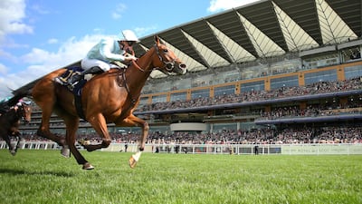 Pierre-Charles Boudot riding Watch Me on his way to winning The Coronation Stakes on day four of Royal Ascot. Getty Images