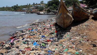Plastic and discarded fishing nets from huge industrial trawlers have become the scourge of fisherman, damaging ecosystems and fish stocks. Andy Scott / The National