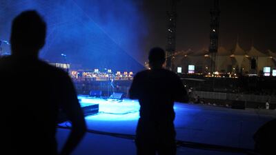 A view from behind the stage. Delores Johnson / The National