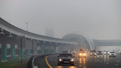 Motorists were urged to take care due to poor visibility