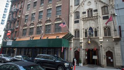 The St George Chapel is one of the few original buildings left in the New York City area once known as Little Syria. AFP