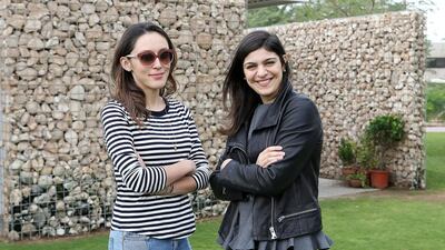 Eriko Varkey and Yasmine Rasool are the founders of Halla Walla, the Khaleeji emoji keyboard app. Pawan Singh / The National