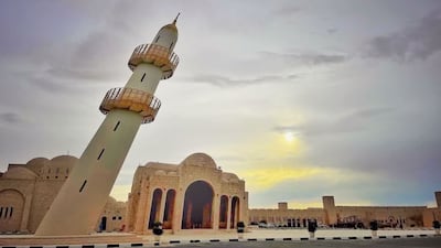 Sheikh Faisal bin Qassim Al Thani's mosque in Qatar's Al Shahaniya City is becoming popular online, thanks to its leaning minaret. All photos: Anna Wahidi