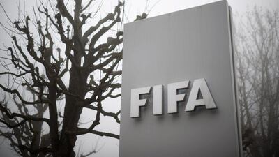 A view outside the entrance to Fifa headquarters in Zurich, Switzerland on Thursday. Fabrice Coffrini / AFP / December 3, 2015