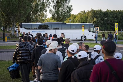 The main Dutch registration centre for migrants, in Ter Apel, has struggled with overcrowding. AFP