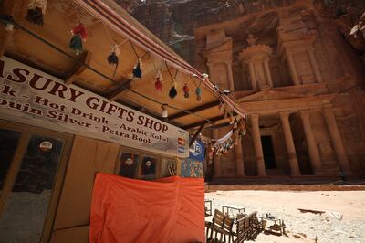 A closed souvenir shop. Reuters