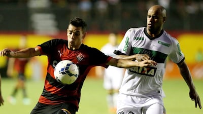 Caio, left, will be wearing an Al Wasl shirt in the Arabian Gulf League this season. Felipe Oliveira / Getty Images