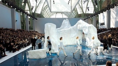 The Grand Palais in Paris was turned into a an arctic icefield for autumn / winter 2010 women's ready-to-wear. Reuters