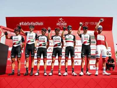 The UAE Team Emirates were satisfied with how they fared at the Abu Dhabi Tour this year. Victor Besa / The National