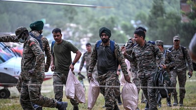 India has sent military personnel to aid the search in the Rasuwa tunnel. AFP