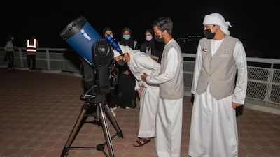Sharjah pupils learn about astronomy and space science.