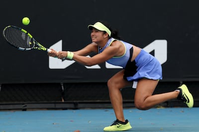 Filipina star Alexandra Eala in action. Reuters