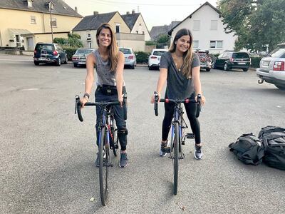 Yasmin Baker during the Gaza Charity Ride. Courtesy: Yasmin Baker