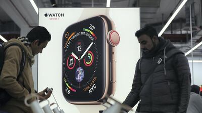 The Apple Watch is among the consumer electronics products hit by a 15 per cent tariff in the United States from today. Photographer: Krisztian Bocsi
