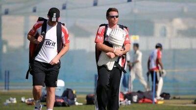 Ian Bell, right, has struggled with the bat for England in the UAE.