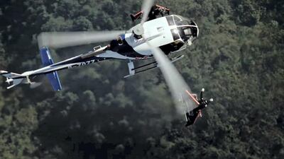 The jetpacks can travel at close to 300kph and have a range of more than 50kph