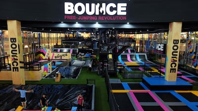 The mall includes attractions for children such as the trampoline site Bounce. Delores Johnson / The National