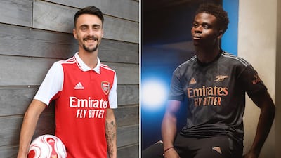 No 4: Arsenal's home and away kits. Photo: Arsenal / Twitter / Instagram