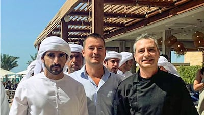 'It was a great honour having HH Sheikh Hamdan bin Mohammed bin Rashid Al Maktoum, Crown Prince of Dubai, with us at Ammos Greek,' the staff of the restaurant wrote on their Instagram account in 2021 after Sheikh Hamdan visited Rixos Premium Dubai JBR. Photo: Instagram / @ammosgreekdubai