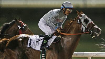 California Chrome ridden by Victor Espinoza. (AP Photo/Kamran Jebreili)