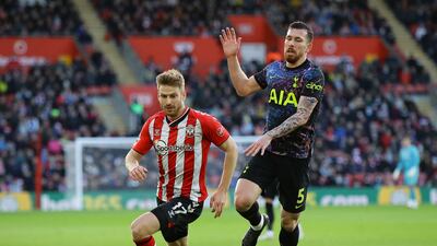 Stuart Armstrong, 7 - Worked immensely hard out of possession and had the home faithful begging Anthony Taylor to point to the spot when his powerful effort cannoned off Dier in the box, but no luck on this occasion. Reuters