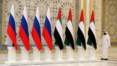 The UAE aims to strengthen economic ties with Russia. Pawan Singh / The National
