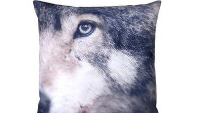 Wolf Cushion from Nord (Courtesy Cloudberry Living)