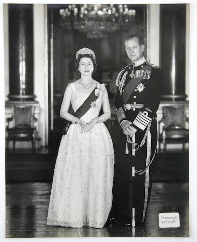 Queen Elizabeth and Prince Philip pose in a photograph by Anthony Buckley. The collection of 26 photographs will be auctioned at Ewbank’s. Anthony Buckley & Constantine Ltd