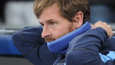 Manager Andre Villas-Boas of Zenit St Petersburg reacts during his side's loss to Bayer Leverkusen on Wednesday in the Champions League. Marius Becker / EPA