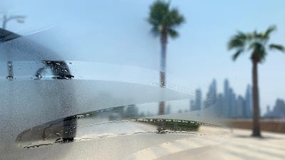 View of the hot and humid weather in Dubai. Pawan Singh / The National