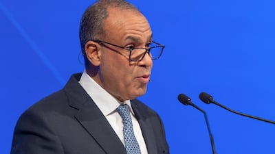 Badr Abdelatty, Egypt's Foreign Minister, speaking at the Manama Dialogue in Bahrain. Photo: AFP