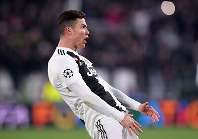 Juventus' Cristiano Ronaldo celebrates after eliminating Atletico from the 2019 Champions League. AFP