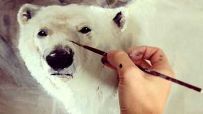 But Matt Ryder’s fascination with animals, particularly large and powerful ones, began six years ago when he visited Kenya and saw them in the wild. “I’ve always loved wildlife but that trip changed the way I looked at things,” he says. “I began to paint with a lot more emotion.” Courtesy Matt Ryder