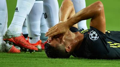 Cristiano Ronaldo can't hide his disbelief. Getty Images