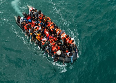 Dinghies crossing the Channel are becoming increasingly overcrowded. Reuters
