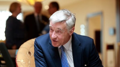 Sir Vernon Ellis, chairman of The British Council, in a interview at Hilton hotel, Abu Dhabi. Ravindranath K / The National