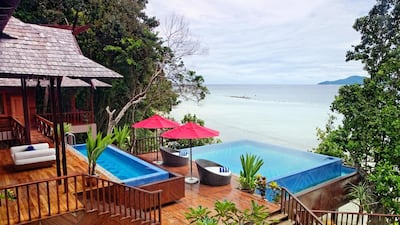 The royal villa at Bunga Raya Island Resort & Spa. Courtesy Bunga Raya Island Resort & Spa