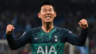 Son Heung-min has been crucial to Tottenham's run to the semi-finals of the Uefa Champions League. AFP