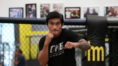 Filipino mixed martial arts fighter Vaughn Donayre won seven professional fights in his native country and now trains in Dubai. Pawan Singh / The National