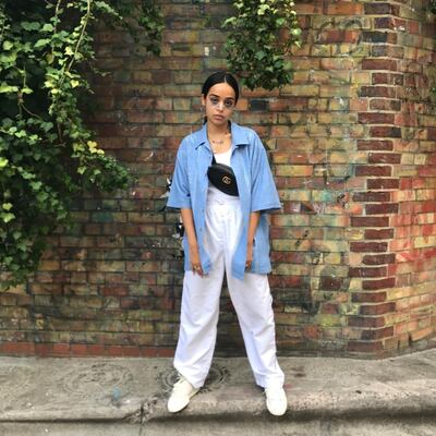 Parvané Barret sometimes channels normcore fashion. Courtesy Parvané Barret