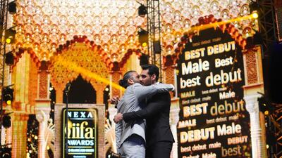 Actor Suniel Shetty handed the Best Debut (Male) award to his son Ahan Shetty.