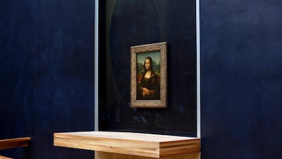 The Leonardo da Vinci's painting Mona Lisa is on display, at the Louvre museum, in Paris. AP