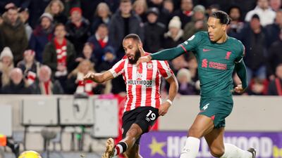 Virgil van Dijk 5: Early effort showed Liverpool’s intent, but he was offside. Defence cut open and was second to Mbuemo chasing a stunning Norgaard ball which led to the corner and Brentford going ahead. Off at half time. EPA