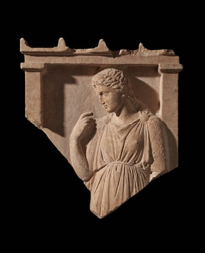 The Stele of Medeia is being presented at TEFAF Maastricht. Photo: David Aaron