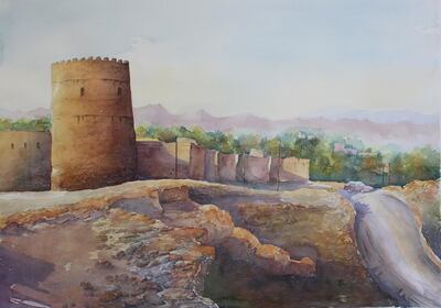 Oman by Sheikha Al Riyami. Courtesy Jordan National Gallery of Fine Arts
