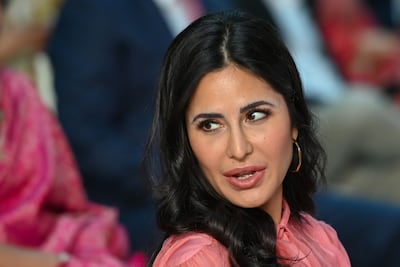 Bollywood actress Katrina Kaif attends Nykaa's listing ceremony at the National Stock Exchange in Mumbai earlier this month. AFP