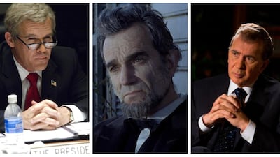 Josh Brolin starred as George W Bush, Daniel Day Lewis scooped an Oscar for portraying Abraham Lincoln, and Frank Langella was Richard Nixon in three films centred around US presidents. Courtesy Dreamworks Pictures, Shutterstock, Courtesy Universal Pictures
