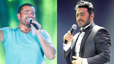 Egyptian singers Amr Diab and Tamer Hosny will perform at El Gouna Film Festival. AFP / EPA