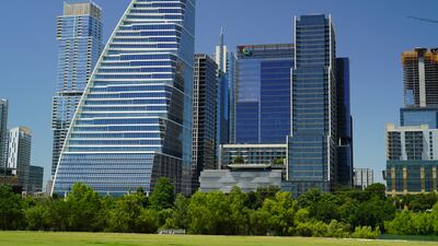 The Austin skyline has grown significantly in the past decade, with major companies including Google adding to it.